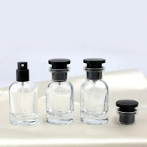 1/2/3/4/5pcs 30ml Glass Empty Refillable Perfume Bottle Cylinder,Travel Portable Perfume Atomizer Sample Bottle