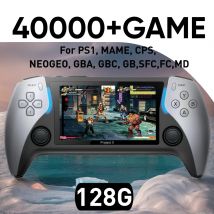 128G 40000+Giochi NUOVO Project X Console per videogiochi tascabile portatile Supporto schermo IPS da 4,3 pollici PS1 Retro Gaming Doppio altoparlante stereo