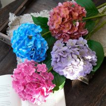 1PC Hortensien Feuchtigkeitsspendende Textur Simulation Blume Wohnzimmer Esstisch Dekoration High-end Gefälschte Blume Dekoration