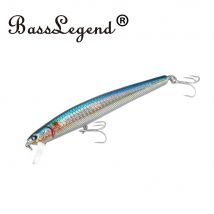 BassLegend Fishing Artificial Bait Slow Floating Minnow Flash Shallow Wobbler Jerkbait Shad  Sea Bass Pike Lure  130SF 90SF