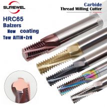 New AITiN and ZrN two Coating HRC65 Carbide Full Teeth Thread Milling Cutter M1~M24 CNC Tool Threading End mill for Superalloy