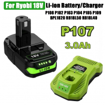 Per Ryobi 18V Li-Ion Batteria Per Ryobi One 18v Batteria di Ricambio P108 P102 P103 P104 P105 P109 BPL1820 RB18L50 RB18L40