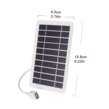 Pannello Solare USB Portatile 5V 2W - Impermeabile per Escursionismo e Campeggio, Caricabatterie per Telefoni Cellulari