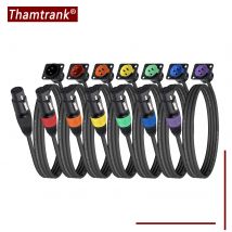 3Pin MIC XLR Feed/Pass Thru Converter, 3Pin XLR Stecker/Buchse Panel Mount Buchse auf XLR Buchse/Stecker Audio Verlängerung Adapter Kabel