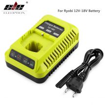 ELEOPTION P117 P118 3A Caricabatteria Per Ryobi 12V-18V Ni-Cd Ni-Mh Batteria Al Litio P108 P102, P107, P103, P104, P105, P106