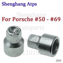 # 60 - # 69 Kleines Kaliber für PORSCHE Autoreifen-Anti-Diebstahl-Schrauben-Entfernungswerkzeug, Steckschlüssel-Demontagewerkzeug, Schlüsselhülsen-Reparatursatz