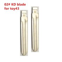 10 Stück 02 #   KD Schlüsselblatt TOY43 Uncut Blank Keydiy Xhorse Remote Key Blade für Toyota Corolla Crown Camry Highlander Corolla Vios