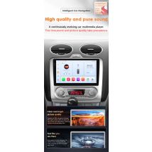 9 "Wireless Carplay Android 14 Autoradio Per Ford Focus 2 Mk2 2004 -2011 Lettore Video Multimediale GPS 360 Cam Screen di Snapdragon