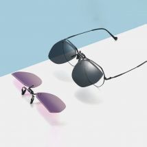 Guztag polarisiertes Angeln im Freien Clip-On Flip-Up-Clip randlose Sonnenbrille für verschreibung pflicht ige Brille-Tac-Linse mit UV400 G11