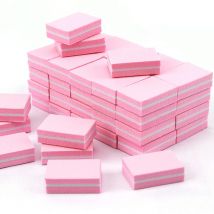50Pc profesjonalny Mini Nails Art pilnik buforowy 100/180 papier ścierny porady do Manicure pilnik do pielęgnacji szlifowanie polerowanie sprzęt szlifierski narzędzie