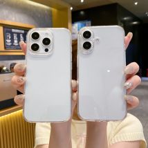 Anti-Gelb-transparente Hülle für iPhone 16 Pro Max 15 Plus 14 13 Mini 12 11 SE 2022 2020 8 Kristallklare Handyhülle Zubehör