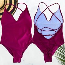 Solide einteilige Badeanzug Frauen Bademode 2025, Neue Bikini Sexy Body Plus Größe Badeanzug Schwimmen Anzug maillot de bain femme