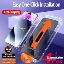 1–4 Stück Sichtschutz-Displayschutz für Samsung S25 Ultra S24 FE S20 FE S23 Plus S22 Anti-Spy gehärtetes Glas staubfreie Installation