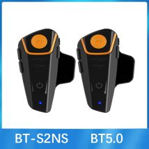 BT-S2NS casco de motocicleta BT auriculares intercomunicador Moto impermeable Multi BT interfono 1000M interfones MP3 FM Intercomunicador