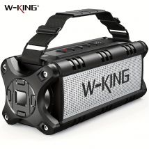 W-KING bluetooth lautsprecher, 90w peak 50w rms leistungs starke bluetooth lautsprecher laut ipx6 wasserdicht, große tragbare lautsprecher im freien