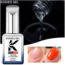 KODIES GEL Fast Easy Top Coat Gel Nagellack Semi Permanent UV/LED Soak Off Base Coat Nails Supplies Maniküre Kunst Salon Qualität