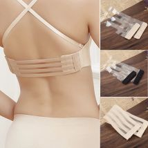 Frauen Neue Silikon Rutschfeste Schnalle Klare BH-Träger Unsichtbare Transparente BH-Träger Rückenfreie Elastische BH-Verlängerung Schultergurt