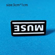 Muse Rock Band Logo Abzeichen Brosche Zubehör Pins mit Musikthema Kleidung Taschendekorationen Weihnachtsgeschenk
