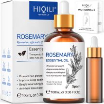 HIQILI Aceites esenciales de romero, jazmín, lavanda y menta para el cuidado del cabello, aumento del brillo, masaje, cuidado de la piel, difusor, humidificador