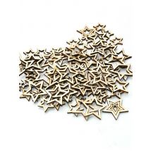 Natural Wooden Letter Number Confetti Blank Heart Star Wood Slices For DIY Home Table Decor Handmade Painting Scrapbooking Craft