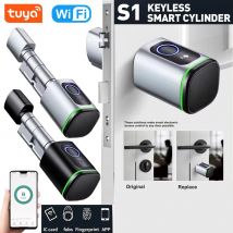 Tuya BT Smart Fingerprint Lock Zylinder Elektronische Schloss Keyless Entry Türschloss Fingerprint/APP/KeyCard Sicherheit Entsperren türschloss