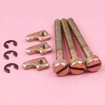 3pcs Chain Adjuster Tensioner Screw Kit For Husqvarna 136 137 142 Partner 350 351 McCulloch MacCat 335 435 440 Chainsaw Parts