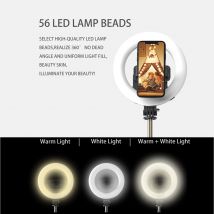 Q07 Selfie Stick con luce di riempimento remota Bluetooth Wireless treppiede portatile per smartphone iPhone treppiede pieghevole