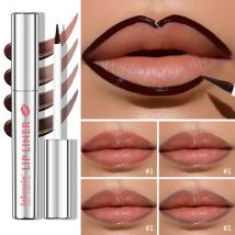 Lip Liner Pencil Peel Off Lip Stain Tattoo Long Wearing Matte Waterproof Smudge Proof Transfer Proof Lip Cosmetic For All Day