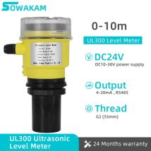 Czujnik poziomu ultradźwiękowy 4-20mA RS485, przetwornik poziomu wody, cyfrowy czujnik poziomu cieczy do zbiorników, ścieków, 0-10m