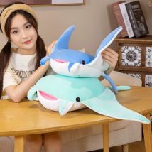 Neue Cartoon Fisch Manta Ray Plüsch Spielzeug Kawaii Teufel Rajiformes Nette Mobulidae Plüschtiere Kissen Gefüllte Weiche Marine Leben Puppen Geschenke
