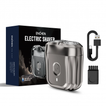 ENCHEN Mini6 Testine flessibili a 2 direzioni Rasoio elettrico 100% impermeabile fino a 60- minuti di rasatura a batteria con testina magnetica
