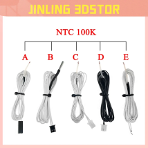 100K Ohm NTC 3950 Thermistoren Sensoren mit Kabel 3D-Drucker Teile Temperaturteil Weiß 1M Leitungszubehör