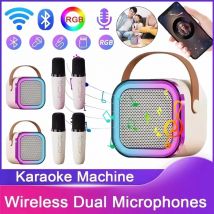Altoparlante Bluetooth portatile senza fili per karaoke con microfono Mini lampada Caixa De Som Sound Box Music Small Blootooth Mp3