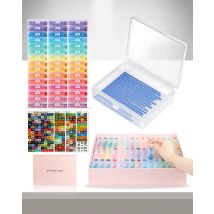 45pcs Diamond Painting Accessories Trays with Lids, 2-in-1 Diamond Art Storage and Diamond Art Trays, Bead Storage & Line-Up