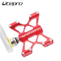 LP Litepro K5 pedale per bicicletta a sgancio rapido pedale QR pieghevole in lega di alluminio ultraleggero antiscivolo pedali per cuscinetti di tenuta per bici da strada