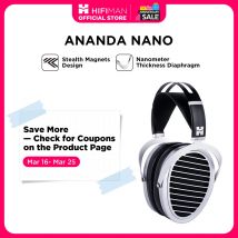 HIFIMAN ANANDA NANO Auriculares Hi-Fi magnéticos planos con respaldo abierto y diafragma de espesor nanómetro