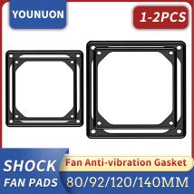 1/2PCS 80mm 92mm 120mm 140mm Anti-vibration Silizium Fan Dichtung Lärm Reduzierung schock Dichtung Pad Für PC Computer Fall Fan
