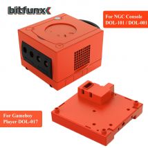 Bitfunx Warm Red NGC Ersatzschale Schutzhülle GC Game Box für Gamecube DOL001 und DOL-101 Spielekonsole