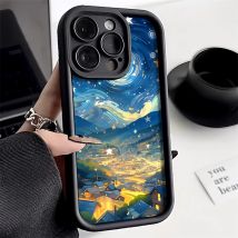 Landschaft Handy hülle für iPhone 15 Pro Max Hülle iPhone 11 13 12 14 Pro max xs xr x 7 8 15 plus se Bonbon farbe Soft Back Cover