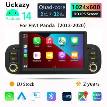 7 "Radio per auto Android14 per Fiat Panda 2013 - 2020 Schermo multimediale 4G Carplay RDS Android Auto Player WIFP SWC UI Navigazione GPS