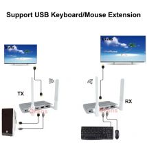 200M Wireless Wifi HDMI KVM Extender Bildschirm Share Audio Video Sender und Empfänger Unterstützung TV Loop IR/USB Tastatur Maus