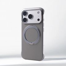 Ultra Thin Frameless Magnetic Stand Phone Case For iPhone 17 Pro Max Air 16 15 14 Plus 13 12 For MagSafe Wireless Charging Cover