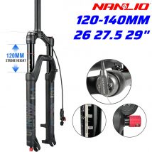Widelce amortyzowane NanLio MATE 32MM regulacja odbicia rower górski olejowe widelce pneumatyczne 26/27.5/29 cali 120/140MM Travel