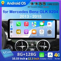 Autoradio Wireless per Mercedes Benz GLK X204 2013 - 2015 Android 16 Lettore Video 4G GPS Navi Strumenti Auto QLED Schermo Ultra Sottile