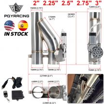 2 "1/2" 1/4 ''2.25" 3 "Doppel ventil elektrisches Auslass ventil Auslass rohr Schall dämpfer Kit mit drahtloser Fernbedienung