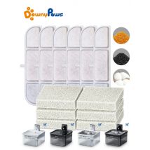 DownyPaws 6/12 PCS Filtro a carbone attivo per fontana per gatti WFP6 Filtri di ricambio per fontana potabile automatica per animali domestici