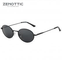 ZENOTTIC Occhiali da sole polarizzati ovali retrò per donna Uomo Trendy Round Y2k Sunnies Piccoli occhiali da sole vintage stile anni '90