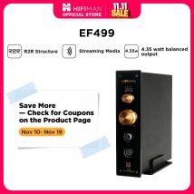HIFIMAN EF499 DAC/amplificador/soporte para auriculares con soporte para transmisión de medios y DAC R2R