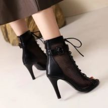 Seksowne czarne cienkie damskie seksowne na szpilki wysokie obcasy damskie buty na wysokim obcasie buty damskie buty do tańca latynoskiego buty na obcasie sala balowa