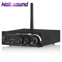 Nobsound Bluetooth 5,0 amplificador de potencia 320W estéreo 2,0 canales Subwoofer Amp agudos graves ajustar USB reproductor de música sin pérdidas